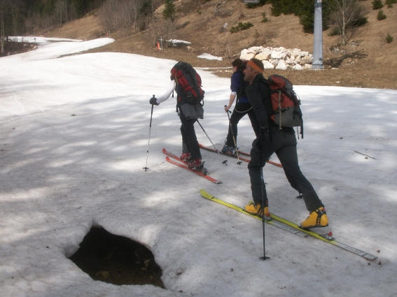beim Anstieg hatten wir sogar noch ein wenig Sonne