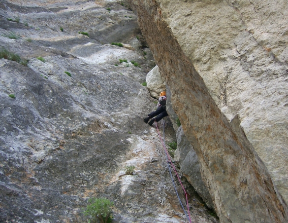 spreizen, schieben und klettern