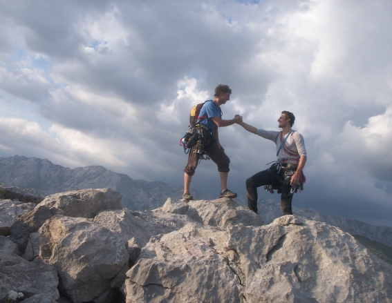 Geschafft, unser gemeinsamer Gipfelsieg