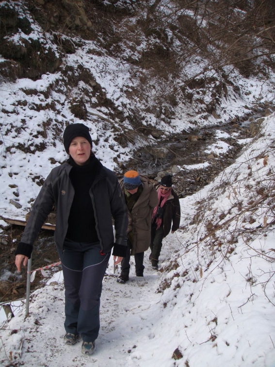 der Partschinser Höhenweg im Winter