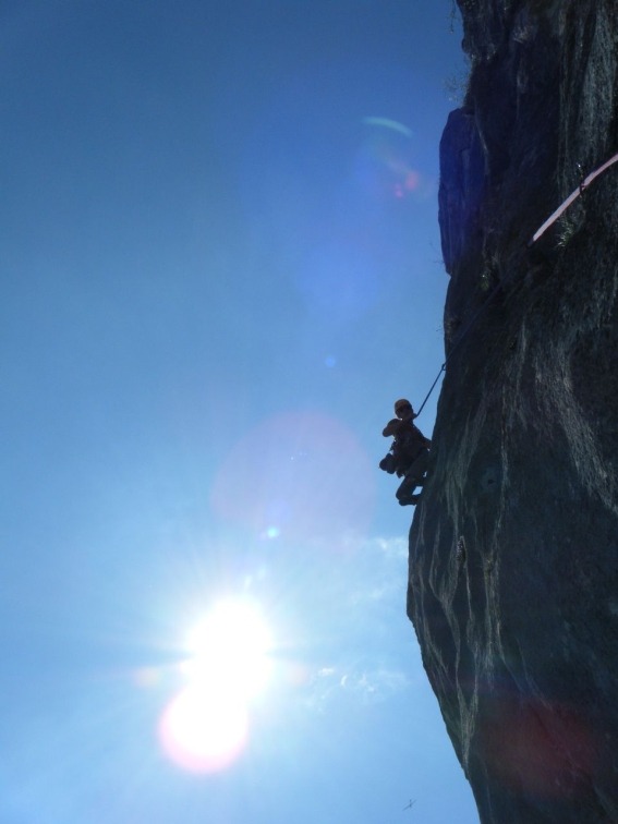 Peter beim Ausstieg der EB Platte     7-, Hohe Wand