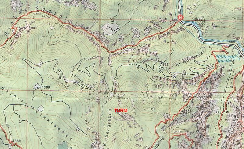 Schneeberg-Rax-Karte BEV