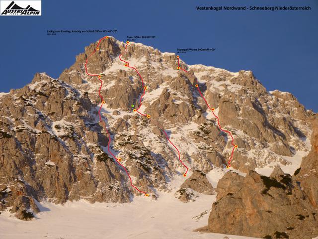 Vestenkogel Nordwand - Schneeberg Niederösterreich