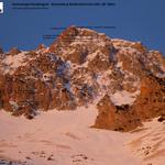 Topo Nordostgrat Vestenkogel mit rechter Variante