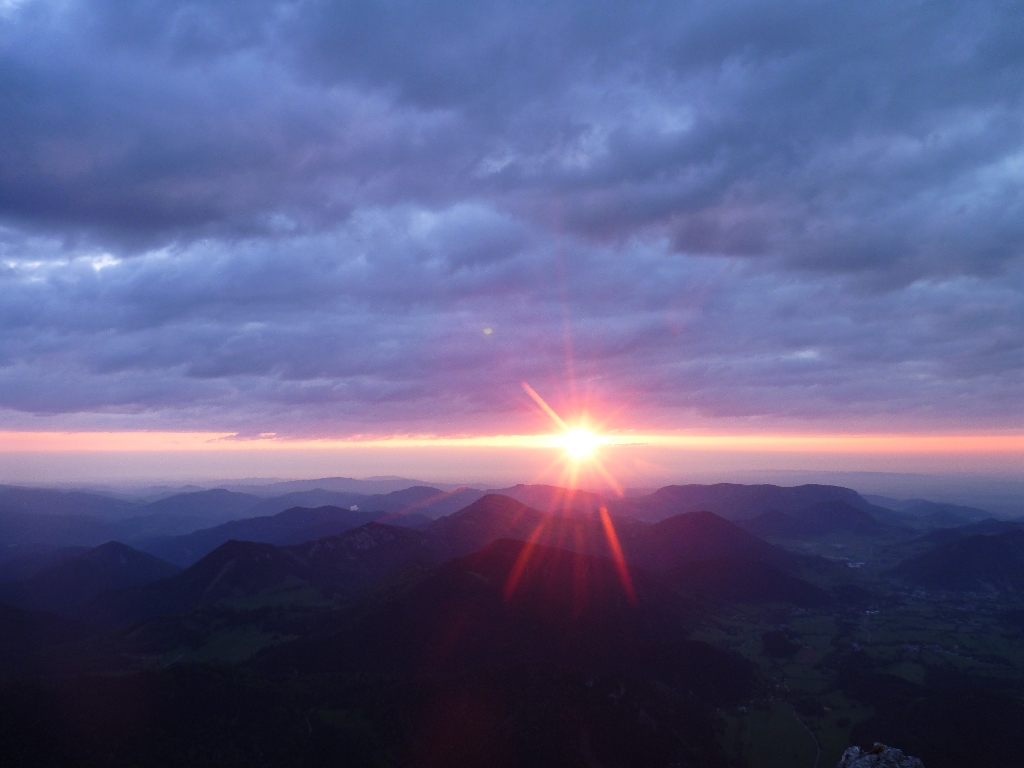 74.Schneeberflug - Sonnenaufgang am Nandlgrat